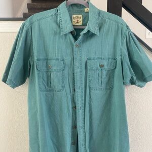 RedHead Men's Teal Button Down Shirt M